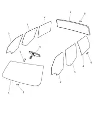 СТЕКЛО ВЕТРОВОЕ 68003957AA CHRYSLER