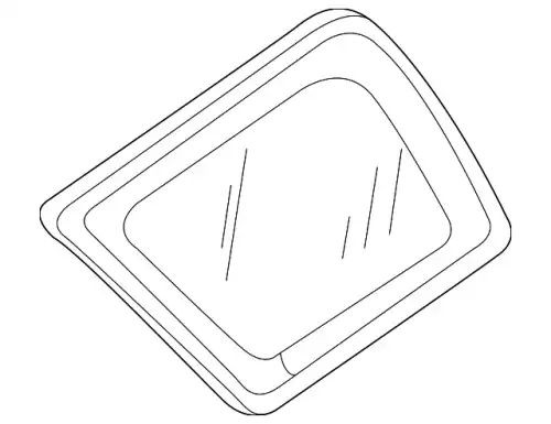 Glass - Quarter Window 2L8Z-7829700-DA FORD