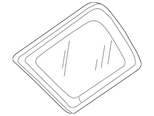 Glass - Quarter Window YL8Z-7829700-CA FORD