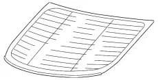 Стекло заднее XF C2Z12106 JAGUAR