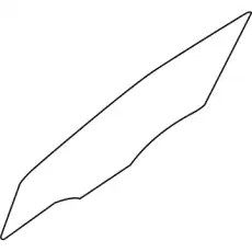 GLASS-FR DR WINDOW LH 824111W010 KIA