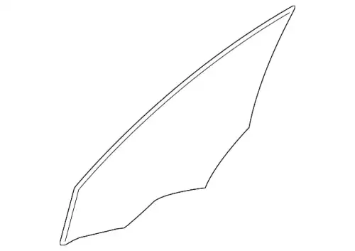 GLASS - FRONT DOOR WINDOW, LH 824113R030 KIA