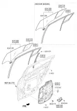 СТЕКЛО ДВЕРИ 83420A7020 KIA
