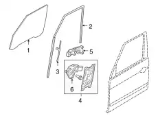  СТЕКЛО ДВЕРИ ПЕРЕДНЕЕ ЛЕВОЕ LR044020 LAND ROVER