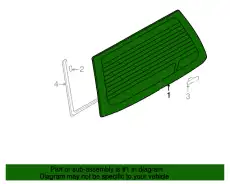 СТЕКЛО ЗАДНЕЕ WAGON LANCER IX MR598079 MITSUBISHI