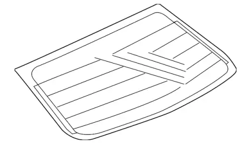 СТЕКЛО ЗАДНЕЕ 6131A089 MITSUBISHI