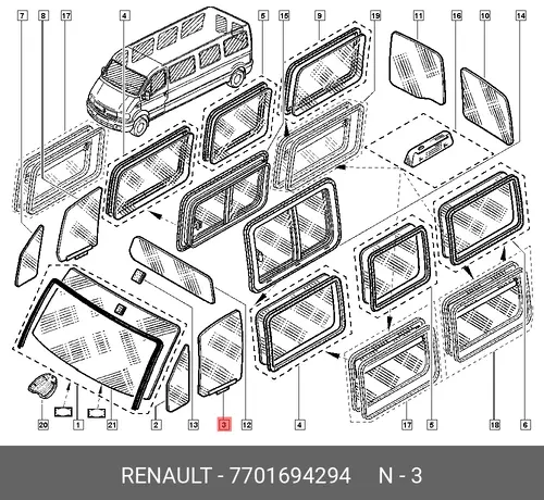 деталь \RENAULT 7701694294