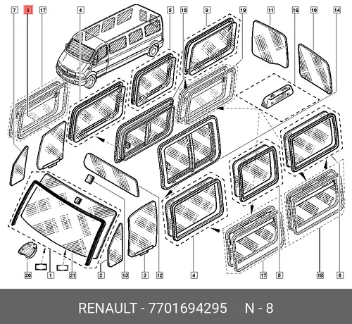 деталь \RENAULT 7701694295