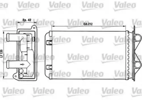 Радиатор печки VALEO 812013