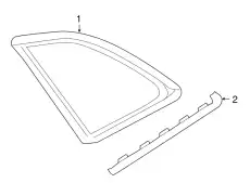 Стекло боковое 8R0845300GNVB VAG