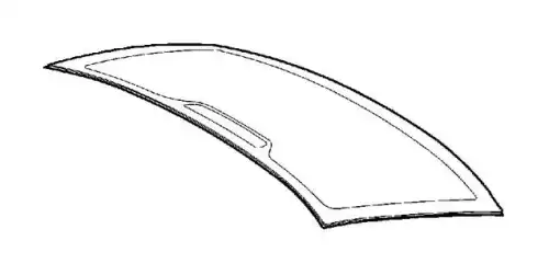 Заднее стекло S40 30799976 VOLVO