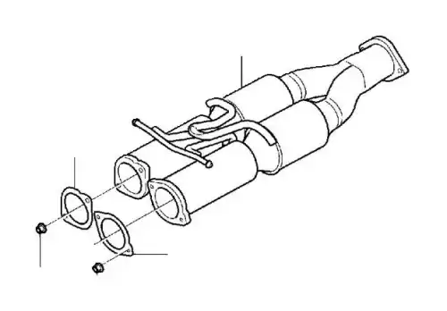 Гофра глушителя VOLVO 36000273 L= d=