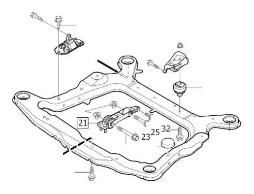 Подрамник 30793298 VOLVO
