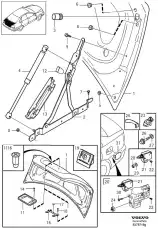 КРЫШКА БАГАЖНИКА S40 30844411 VOLVO