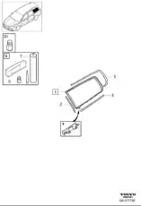СТЕКЛО, левый 31299078 VOLVO
