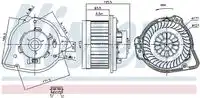 Вентилятор отопителя NISSENS 87020