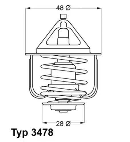 Термостат системы охлаждения WAHLER 3478.82D