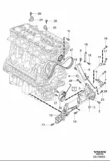 Кронштейн компрессора кондиционера 30711586 VOLVO