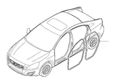 Уплотнитель стекла двери передней правой 31352548 VOLVO