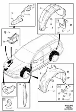 Подкрылок VOLVO 31353516