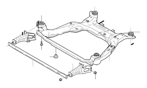 Усилитель бампера VOLVO 30723927