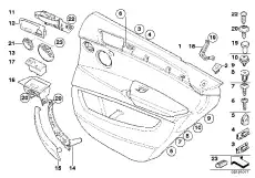 51416969408 Держатель ручки П !TABAK \BMW X5 E70, LCI