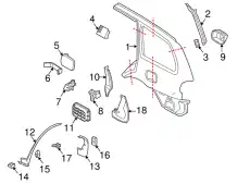 БРЫЗГОВИК КОМП-КТ 2 ШТ 30889628 VOLVO
