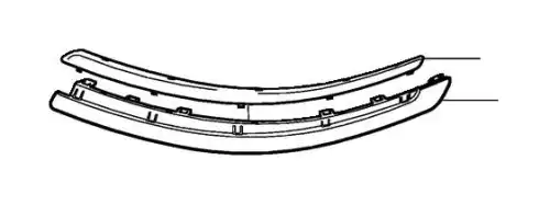  МОЛДИНГ БАМПЕРА ПЕРЕДНЕГО ЛЕВЫЙ VOLVO 39993756