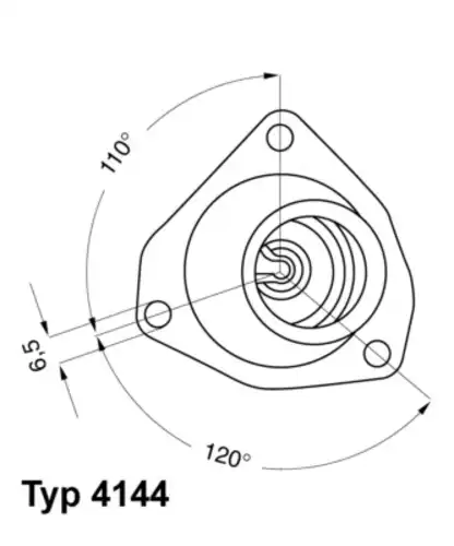 Термостат системы охлаждения WAHLER 4144.82D