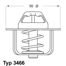 Термостат системы охлаждения WAHLER 3466.89D