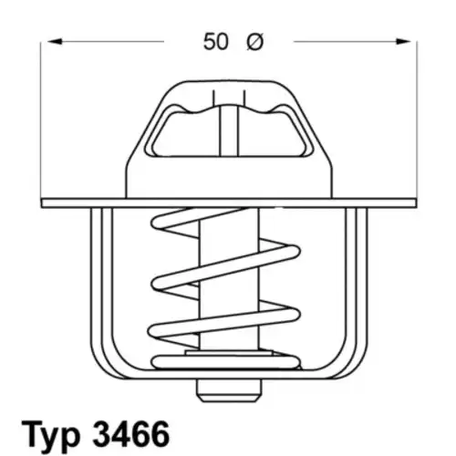 Термостат системы охлаждения WAHLER 3466.89D