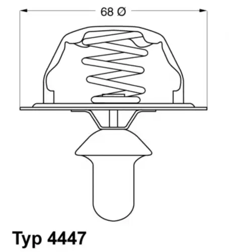 Термостат системы охлаждения WAHLER 4447.80D