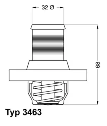 Термостат системы охлаждения WAHLER 3463.89D