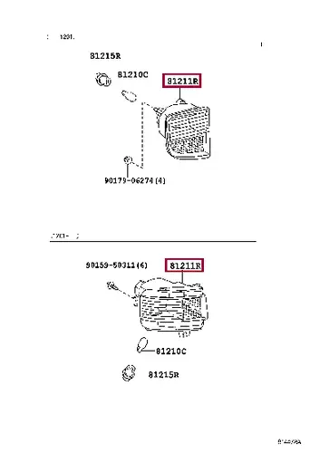 Фара противотуманная TOYOTA / LEXUS 8145660050