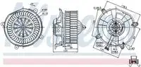 Вентилятор отопителя NISSENS 87104