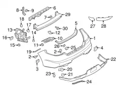 ATTACHMENT STRIP 97050563502 PORSCHE
