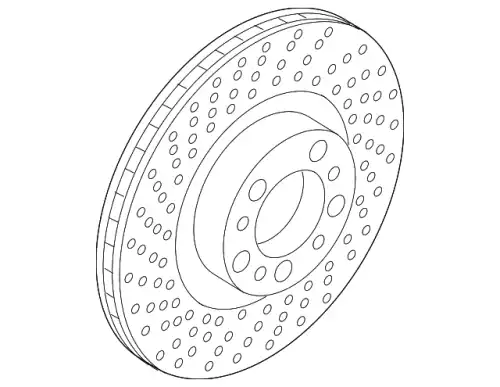 Тормозной диск PORSCHE 99135140581
