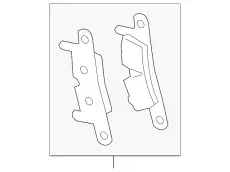 BRAKE PAD REPAIR SET 99135294601 PORSCHE