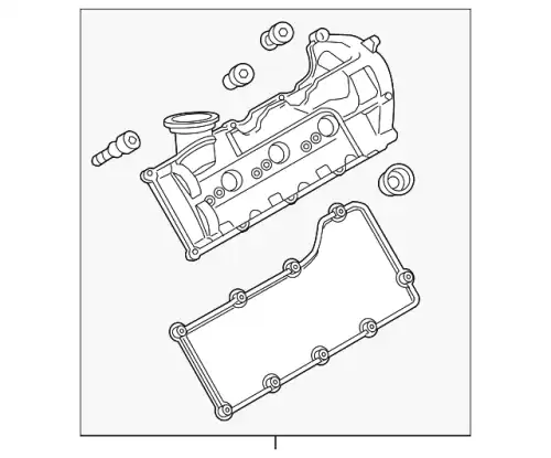VALVE COVER COMPLETE CYL. 95810513511 PORSCHE