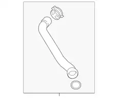 WATER HOSE 97010650160 PORSCHE