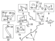 WATER HOSE 97010650160 PORSCHE