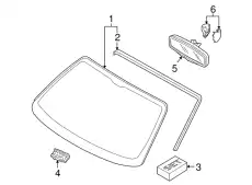 WINDSCREEN 99754191111 PORSCHE