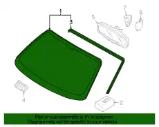 WINDSCREEN 98754191123 PORSCHE