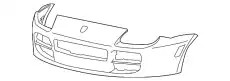  БАМПЕР ПЕРЕДНИЙ, ГРУНТ 95550531104G2X PORSCHE