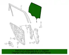 БОКОВОЕ СТЕКЛО 95854261206 PORSCHE