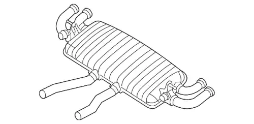ГЛУШИТЕЛЬ 95811191032 PORSCHE