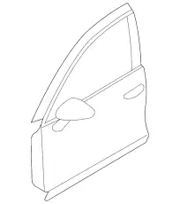  ДВЕРЬ ПЕРЕДНЯЯ ЛЕВАЯ 95853101100GRV PORSCHE