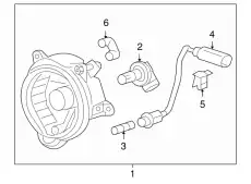 Фара противотуманная PORSCHE 98763108401