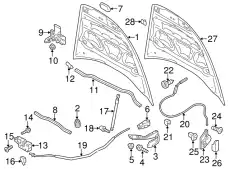 КАПОТ ГРУНТОВАННЫЙ 95851101110GRV PORSCHE