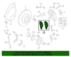 Тормозные колодки дисковые PORSCHE 99135194602